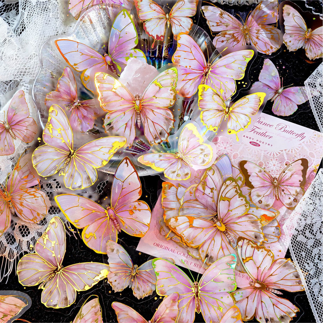 Bronzed Butterfly PET Sticker