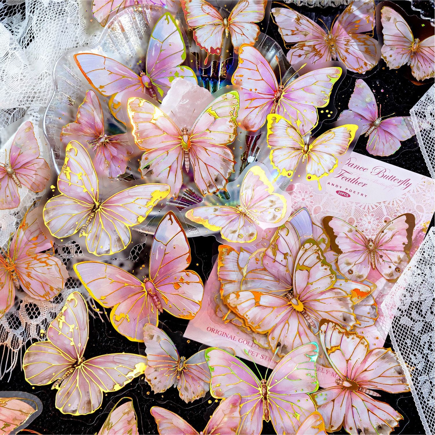 Bronzed Butterfly PET Sticker