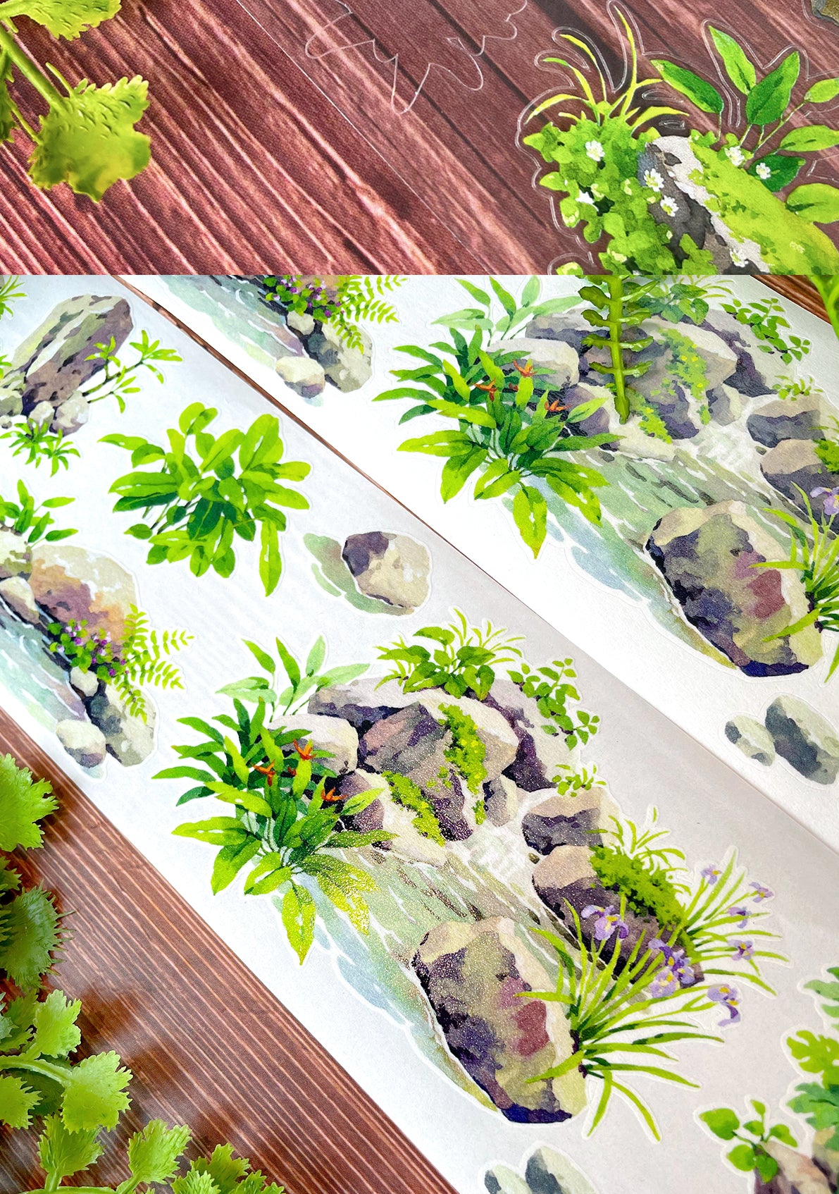 【NEW Studio】 Quiet Stone Landscaping Pre-cut Tape (7cm* 170cm)