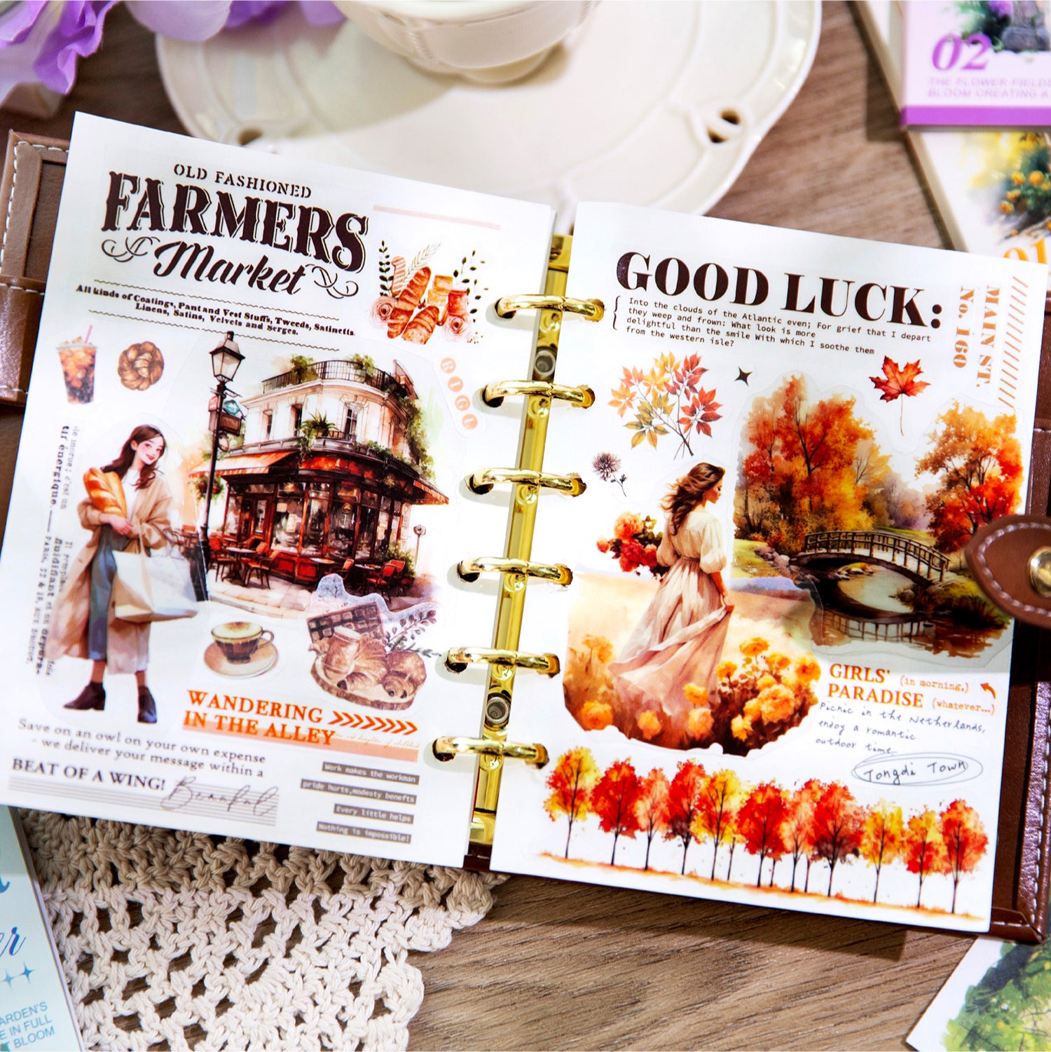 Garden and Flower Field Sticker Book