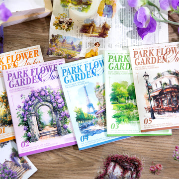 Garden and Flower Field Sticker Book