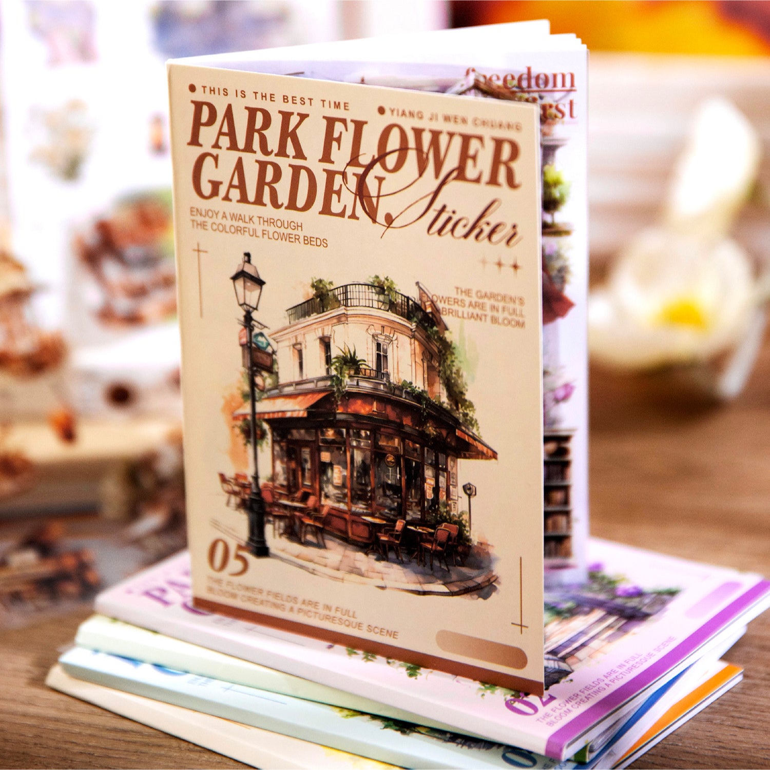 Garden and Flower Field Sticker Book