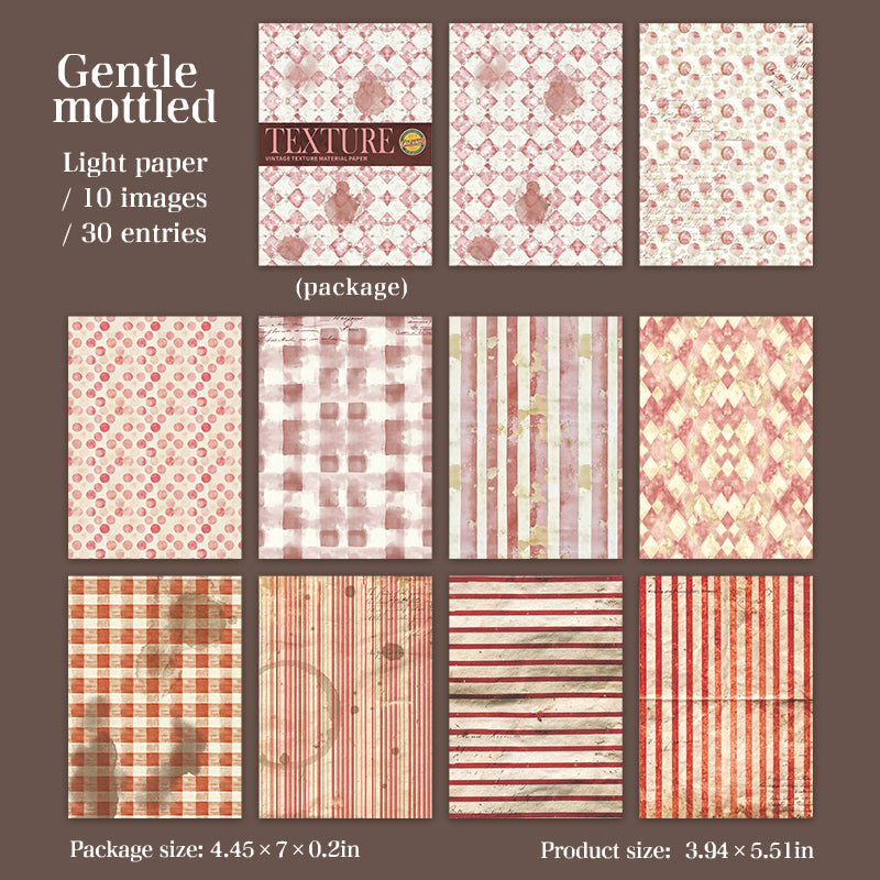 Time Weave Series Vintage Texture Scrapbooking Paper