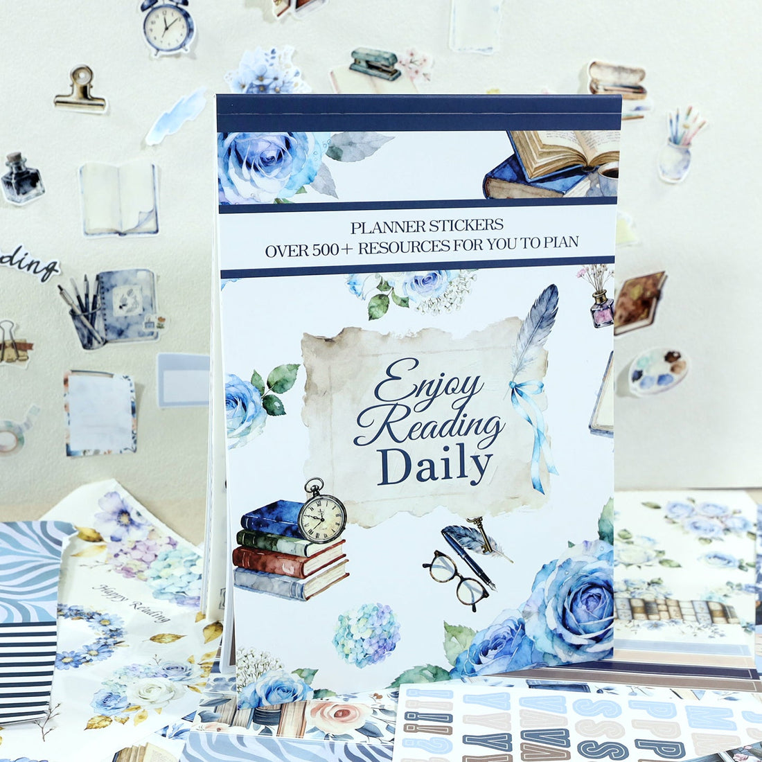 Vintage Sticker Book Vol.28 - Enjoy Reading Daily