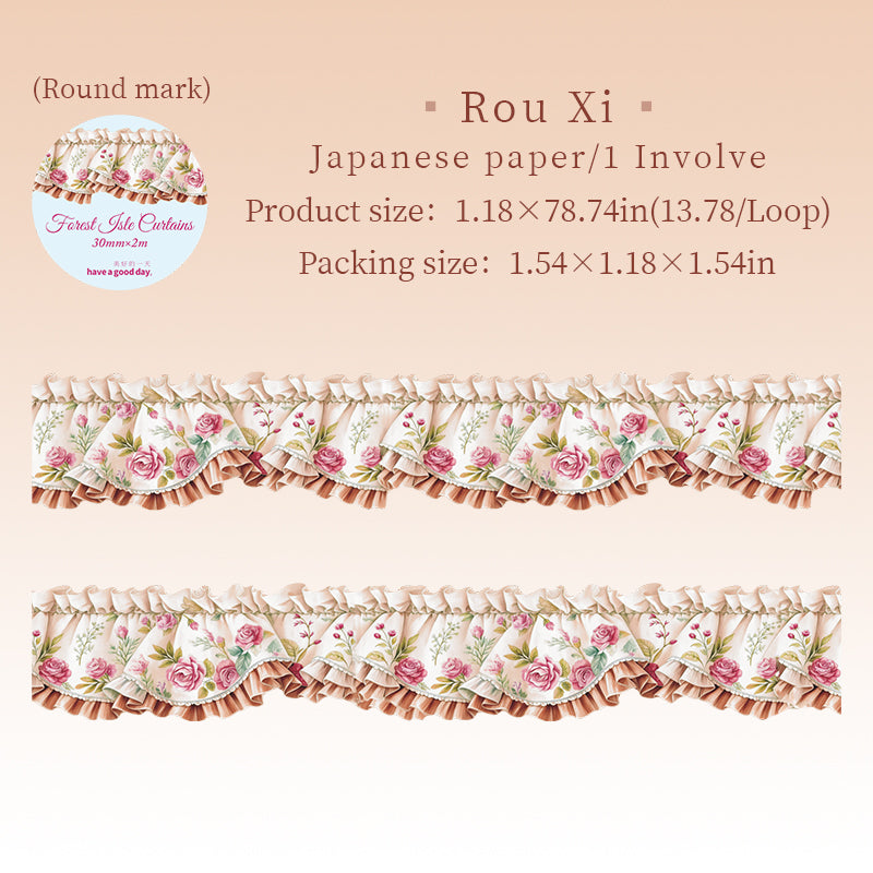 Forest Isle Flowing Curtains Series Washi Tape