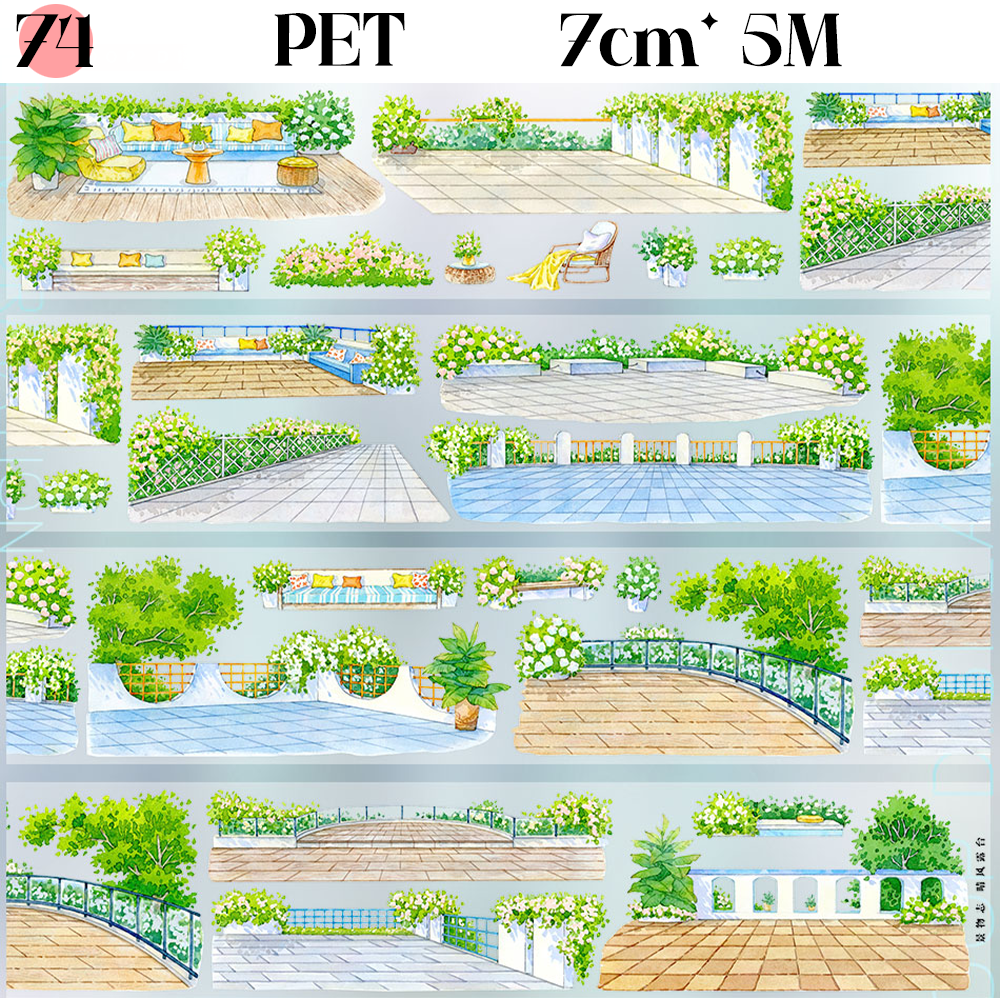 ZERO roads walls floors steps landscape tape for journaling and scrapbooking