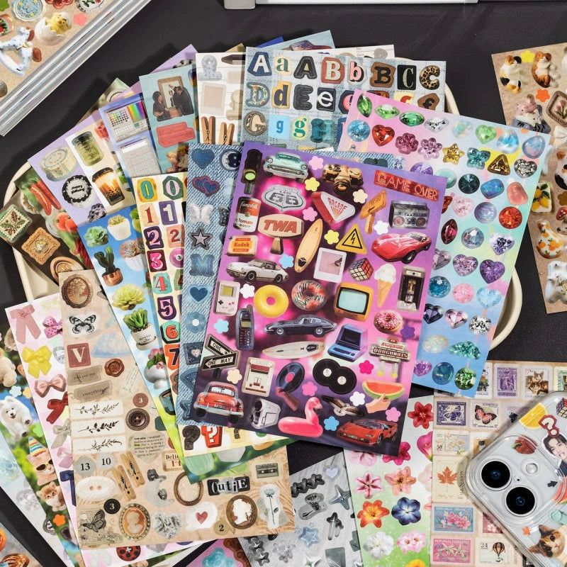 Vintage Everyday Objects Sticker Book