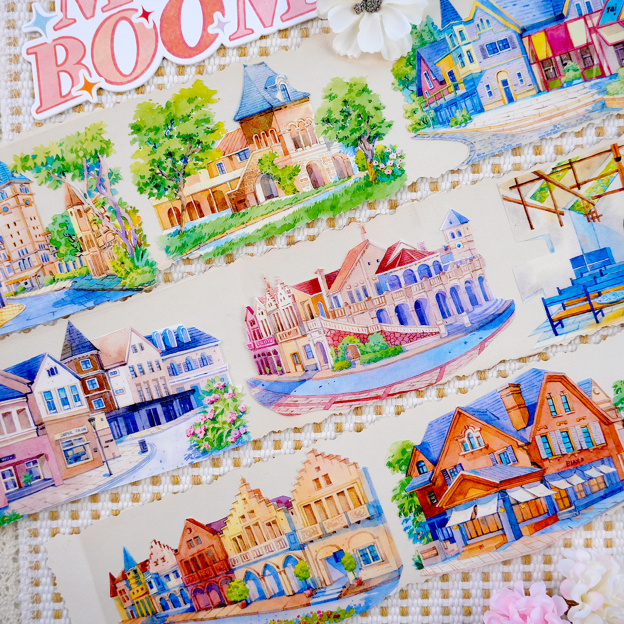 【XT】The Aranya Journey Landscape Tape for journaling and scrapbooking