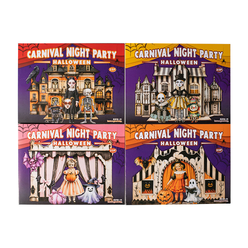Carnival Night Party Paper Sticker