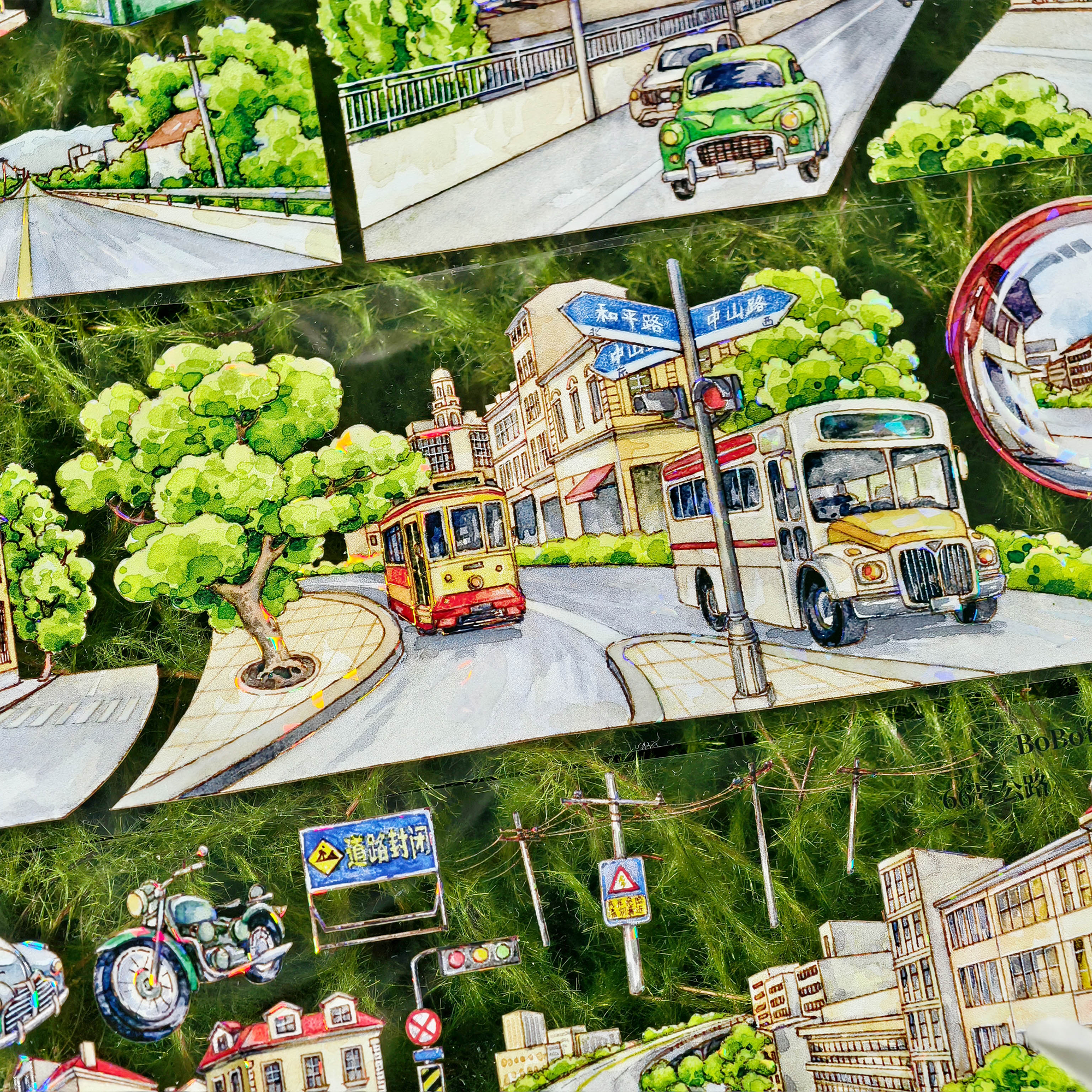 【BOBOYU】Route 66 Landscaping Tape