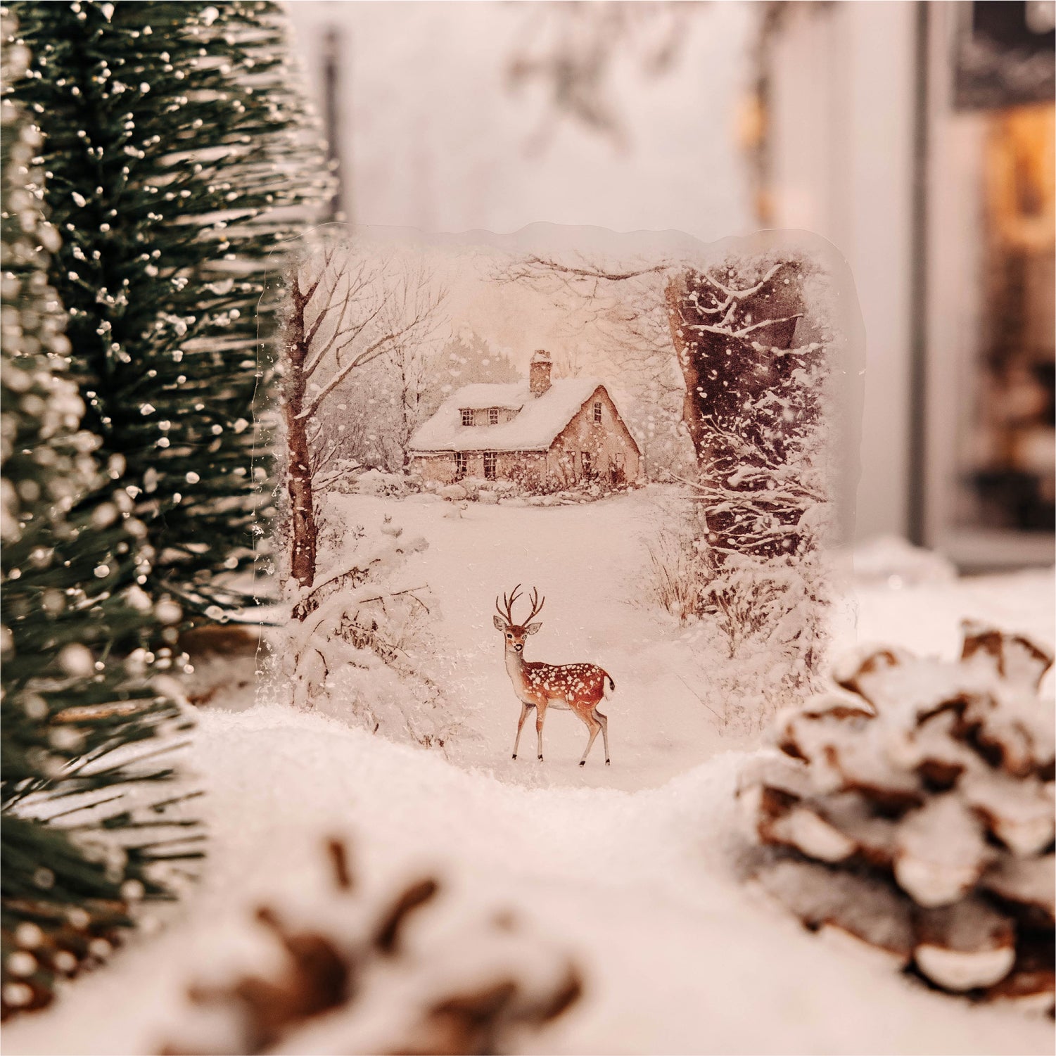 Snowscape Poetry PET Sticker