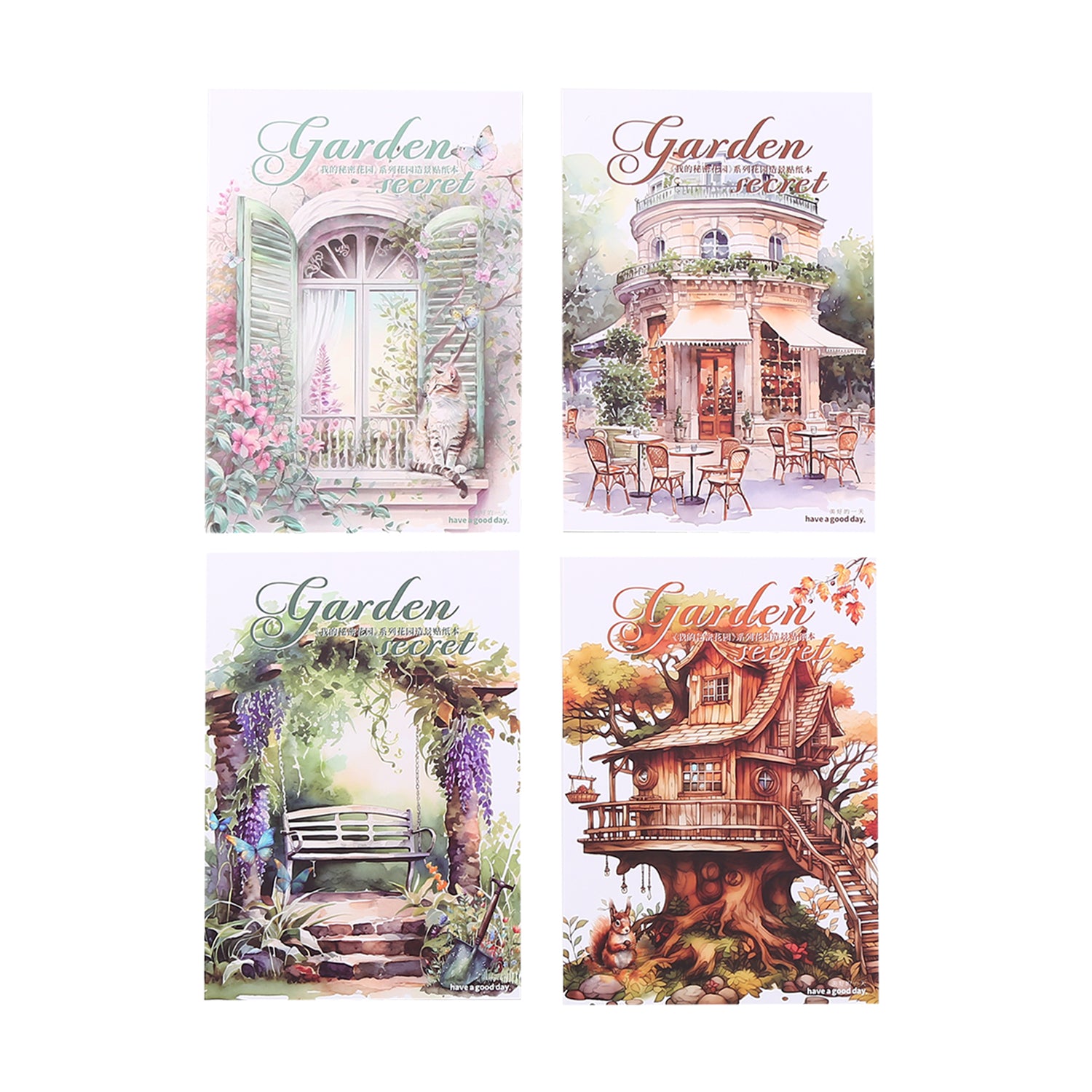 My Secret Garden Pre-cut Sticker Book