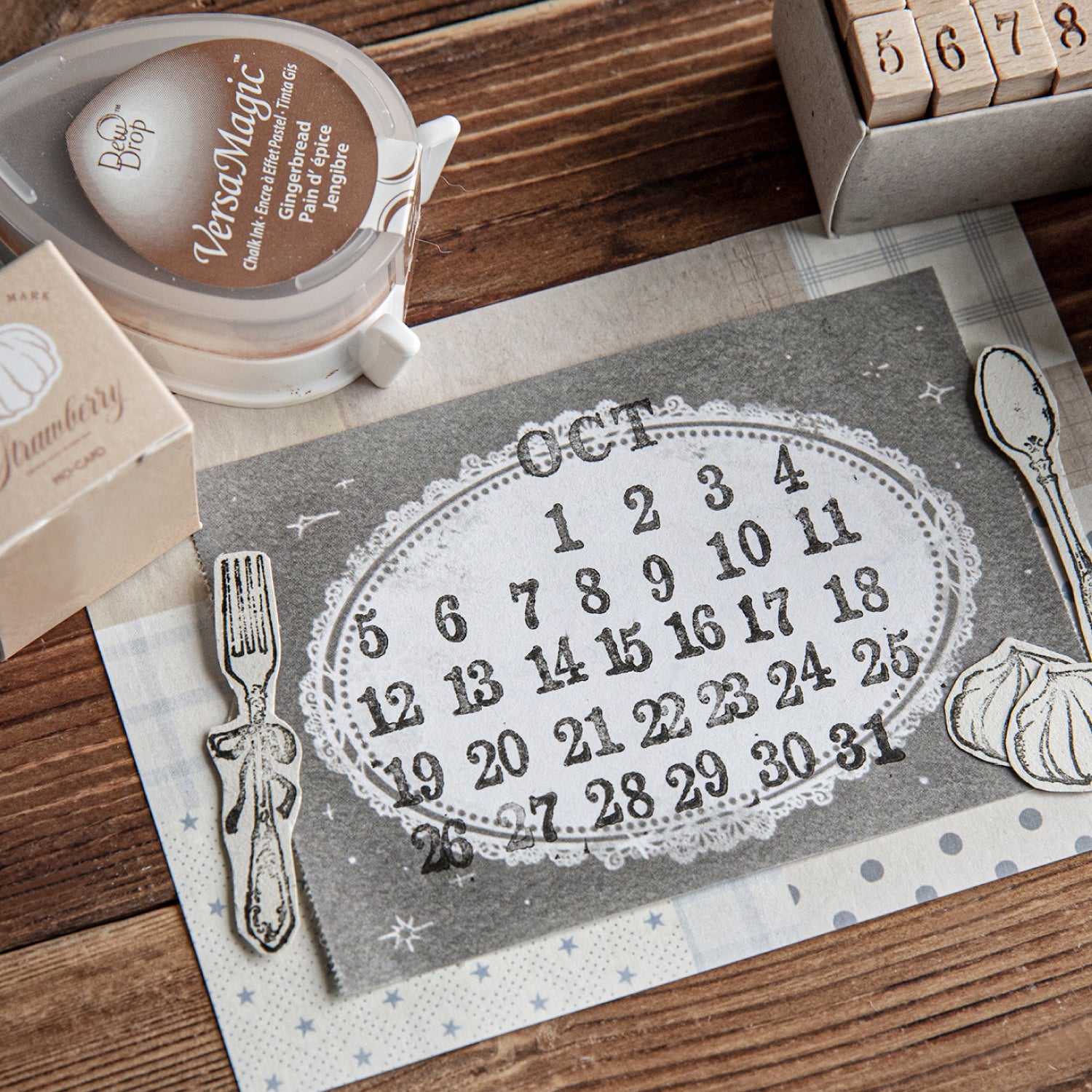 Digital Beech Wood Stamps