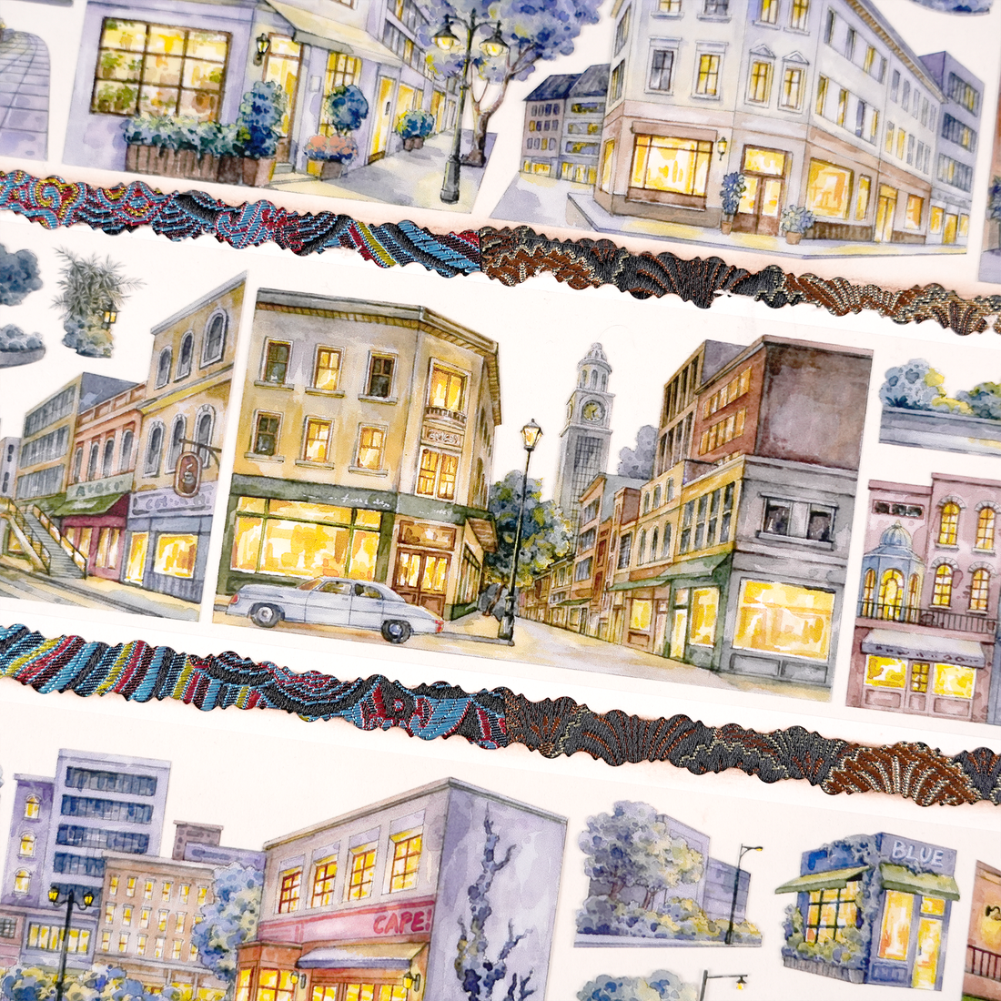 【BOBOYU】Midnight City Landscaping Tape