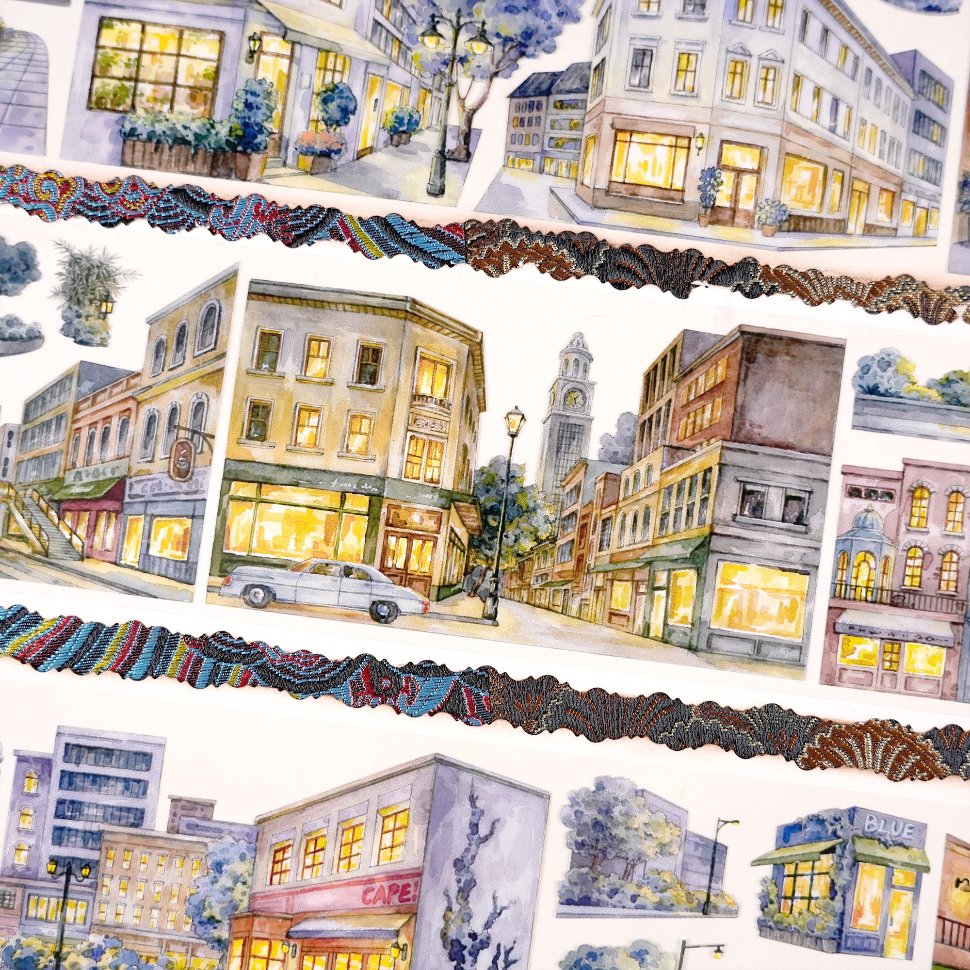 【BOBOYU】Midnight City Landscaping Tape