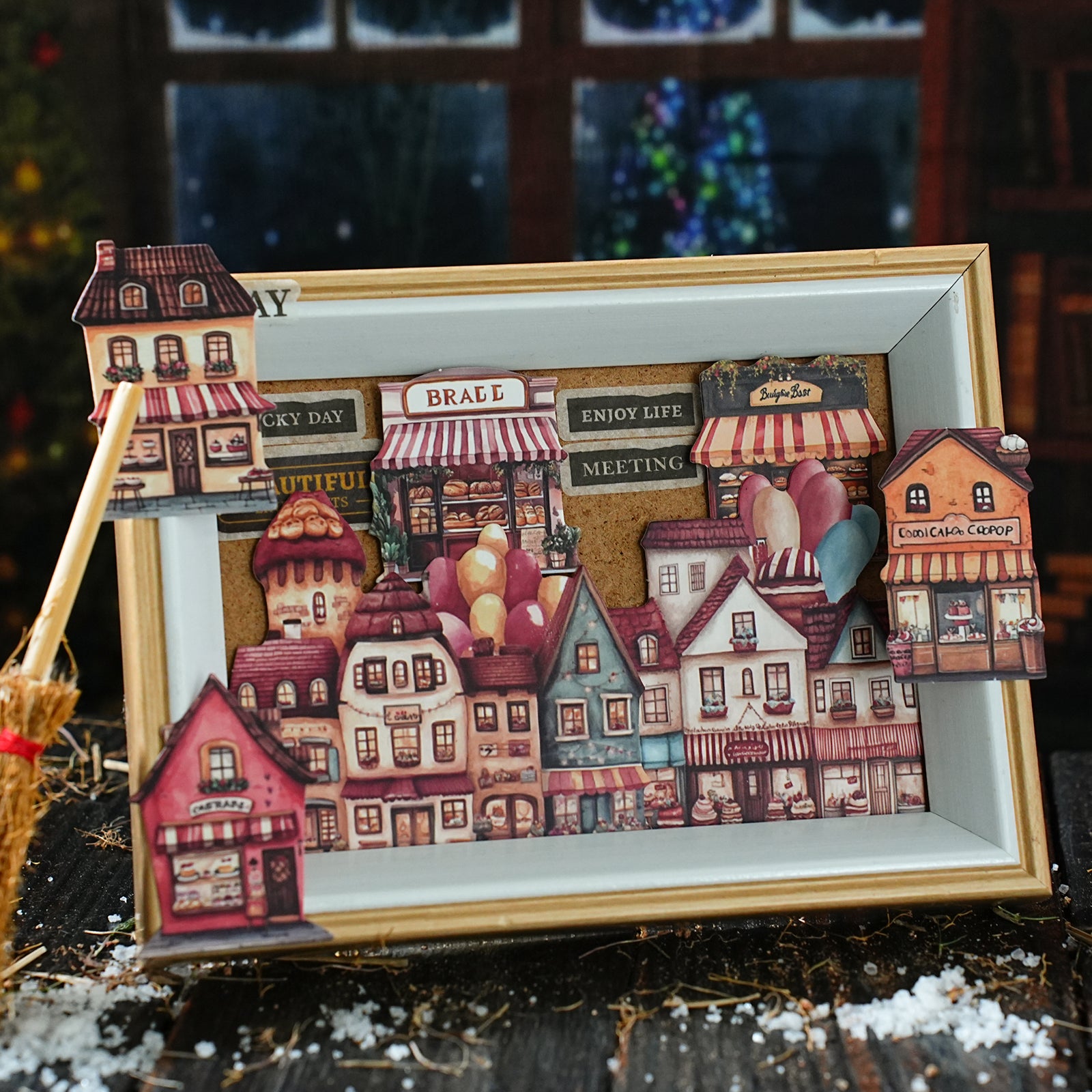 Colorful House Series Paper Sticker