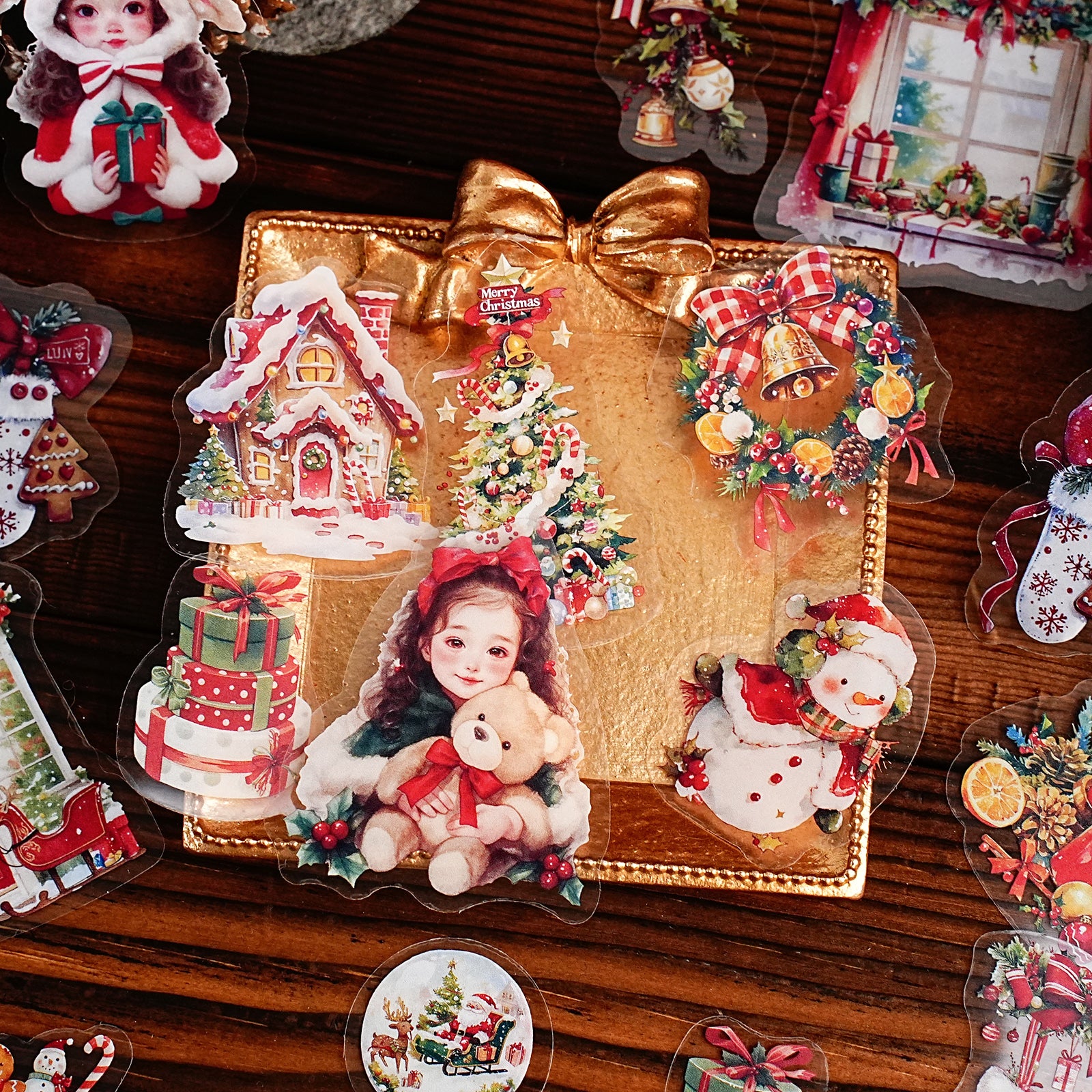 Halloween and Christmas Decorations PET Sticker