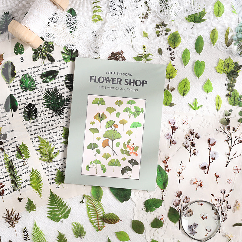 Four Seasons Flower Shop Pre-cut PET Sticker book