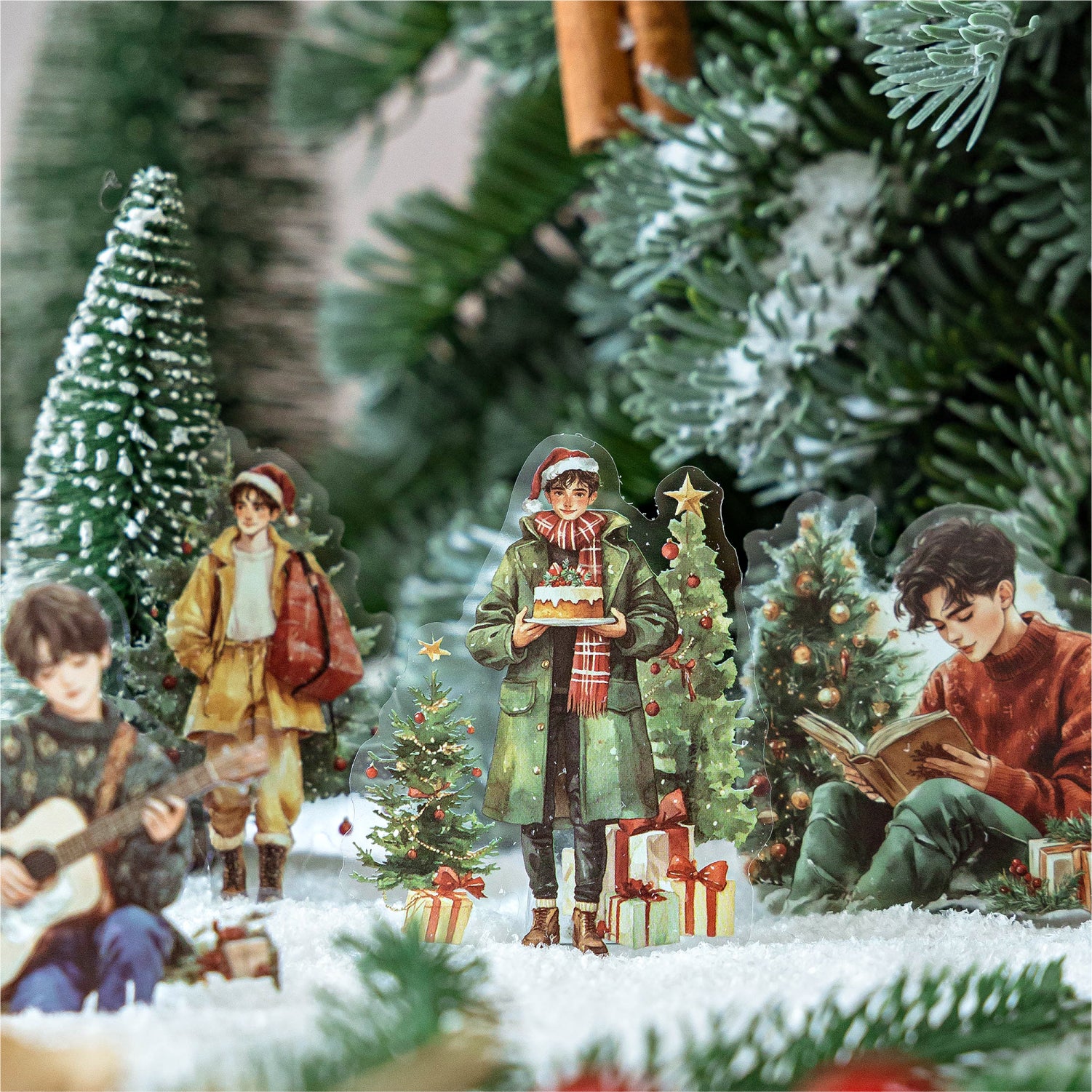 Christmas Fra PET Sticker