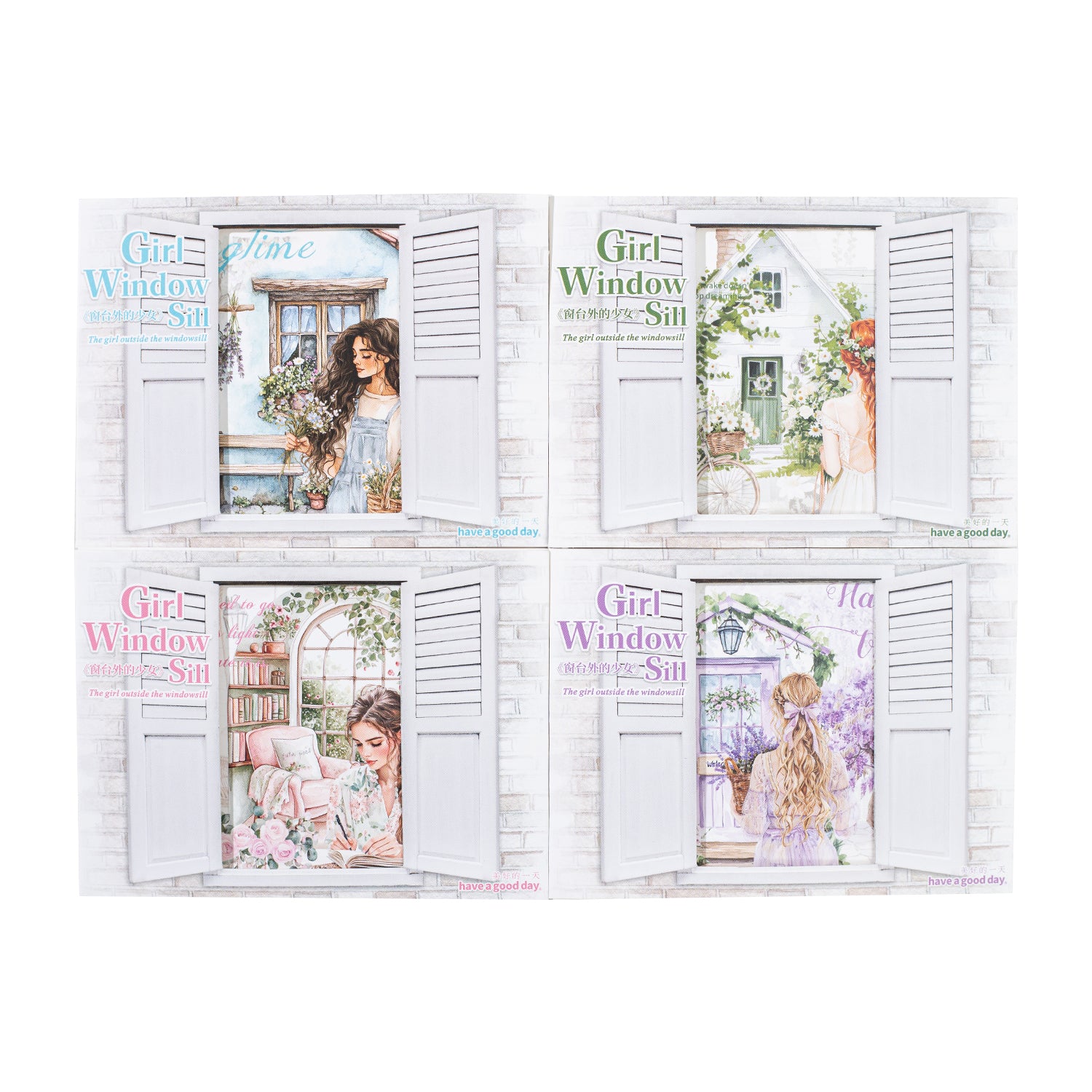 The Girl Outside The Windowsill Sticker