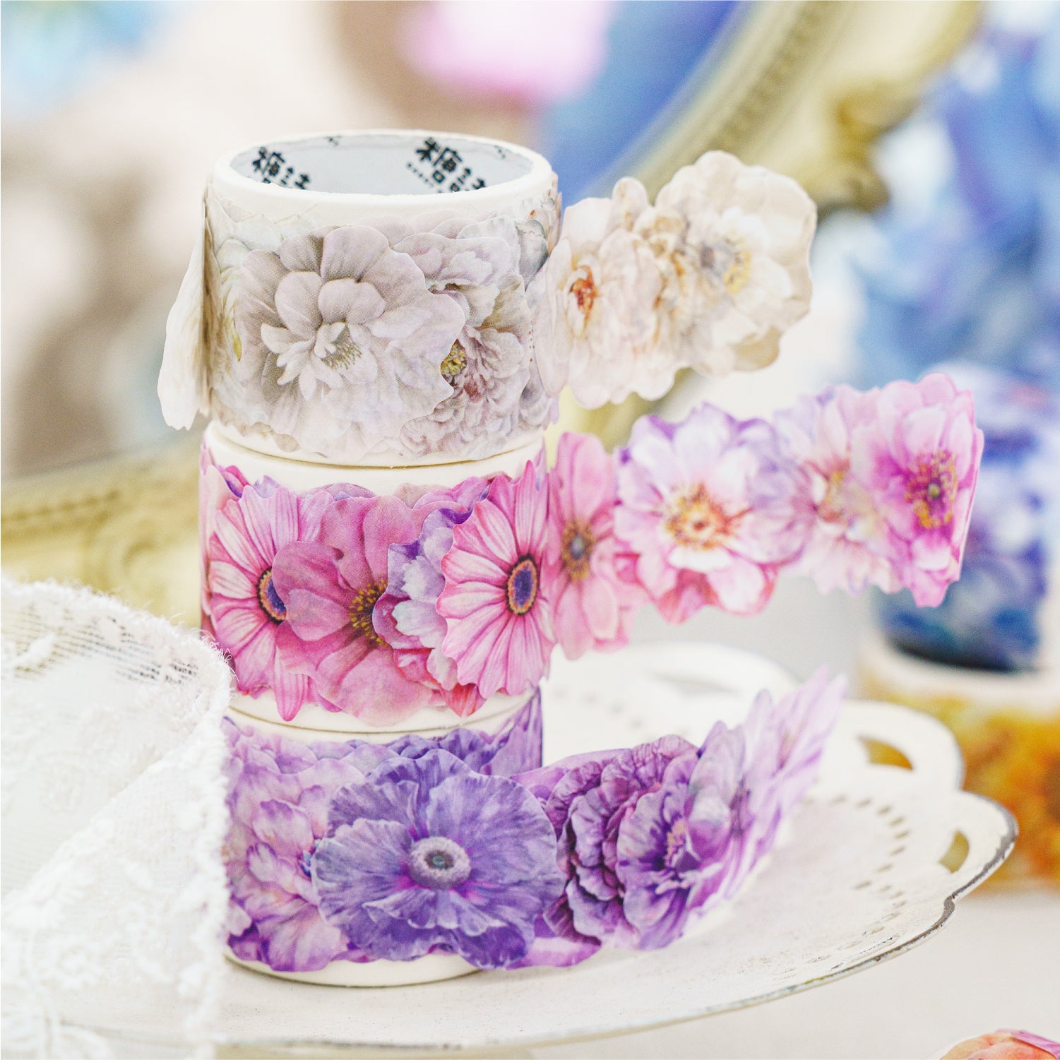 Flower Letter Washi Tape