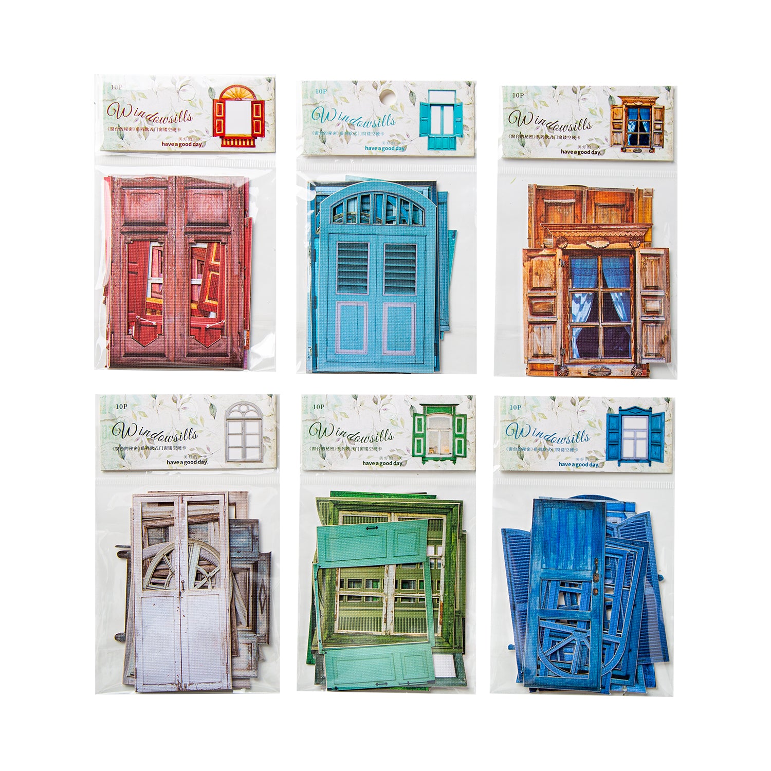 Window Sill Secrets Scrapbooking Die-Cut Stickers