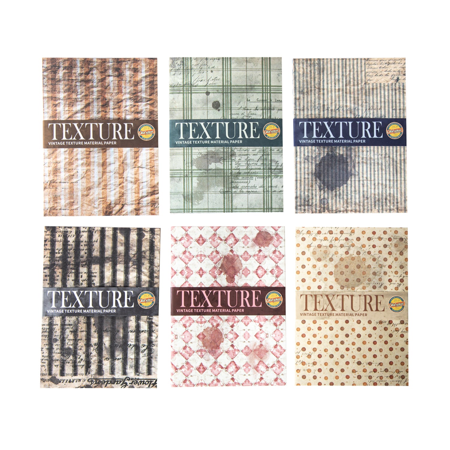 Time Weave Series Vintage Texture Scrapbooking Paper