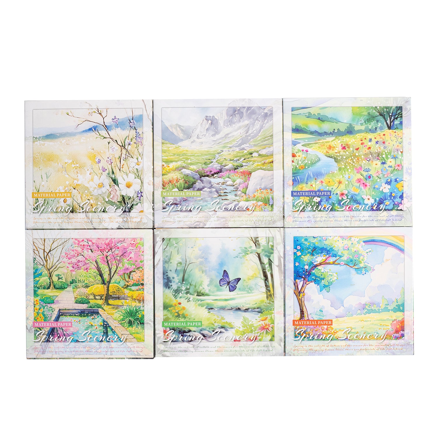 Spring Scenery Scrapbooking Paper