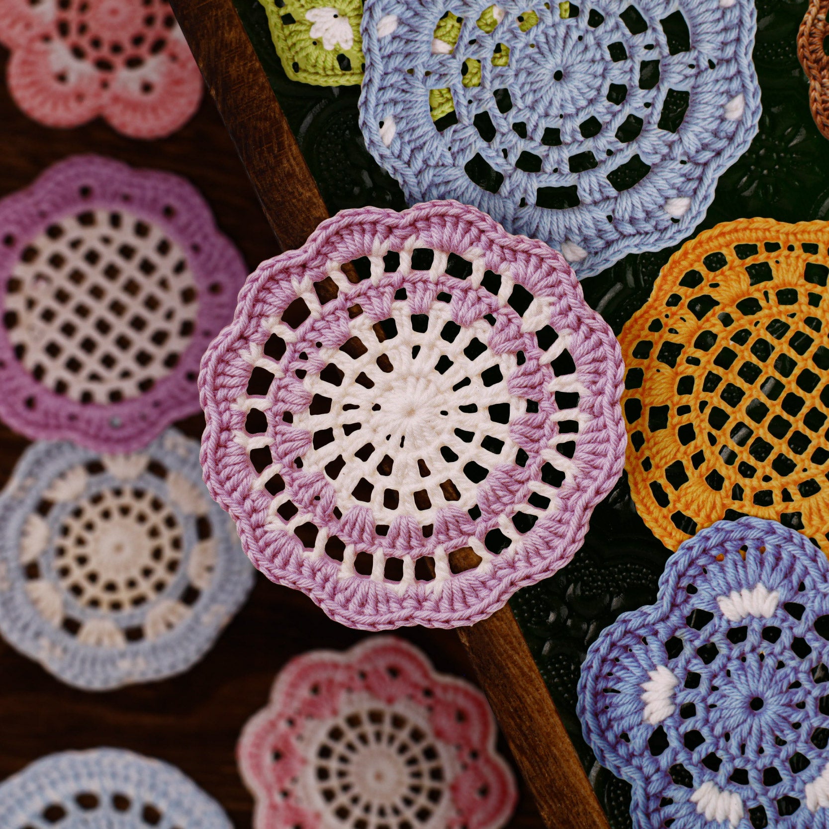 Knitted Lace Paper Sticker