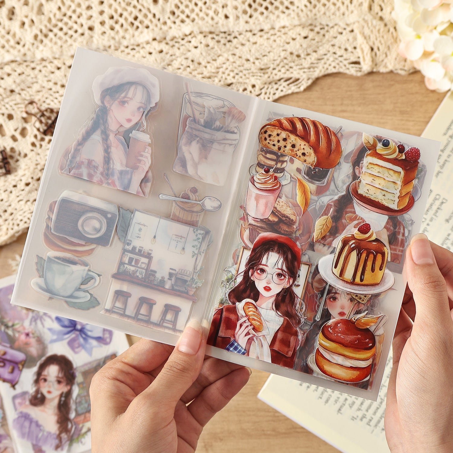 Flowers bring the wind Sticker Book