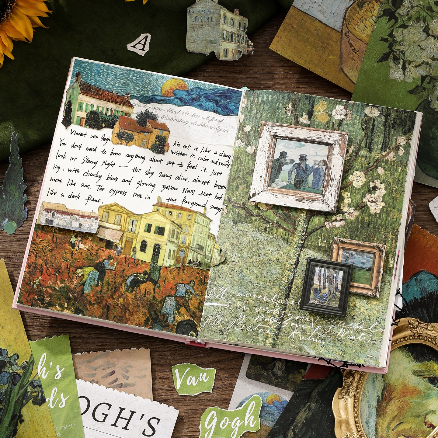 Impression of Van Gogh Scrapbooking Book