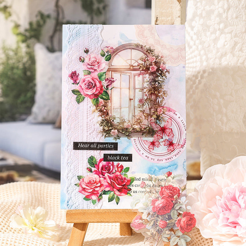 Flower Window Dream PET Sticker