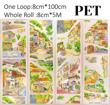 【ZERO】Tropical City Landscape PET Tape
