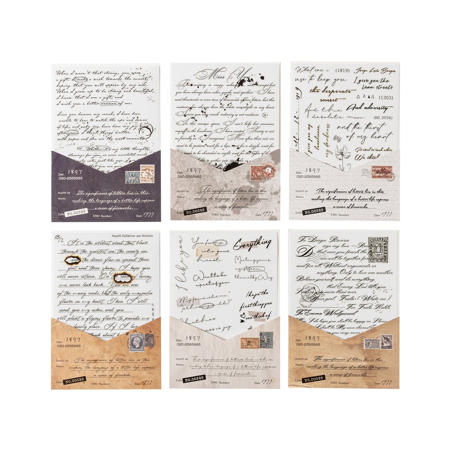 One Page Love Letter Transfer Sticker