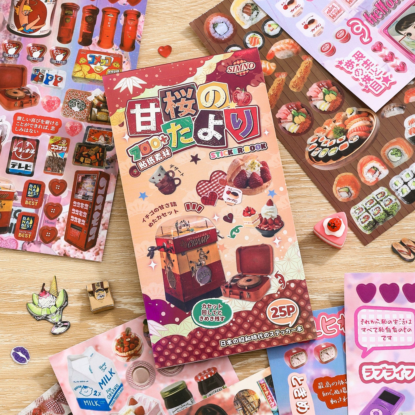 Japanese Lifestyle Aesthetics Pre-cut Sticker Book