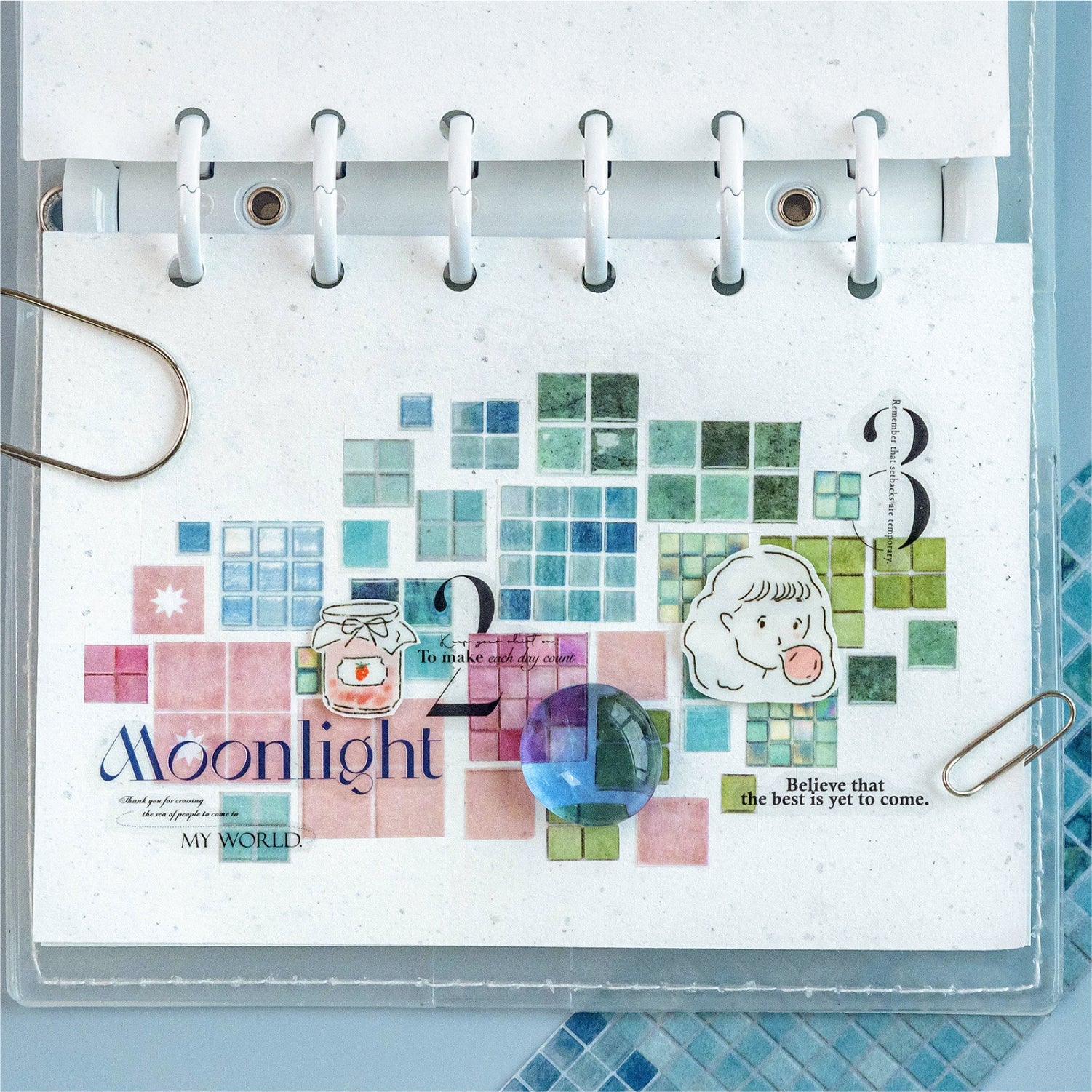 Glazed Colorful Tiles Washi Tape