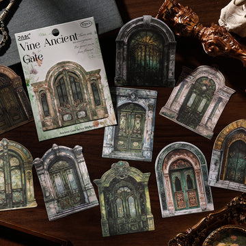 Gilded Portico Series Door & Window Theme Stickers
