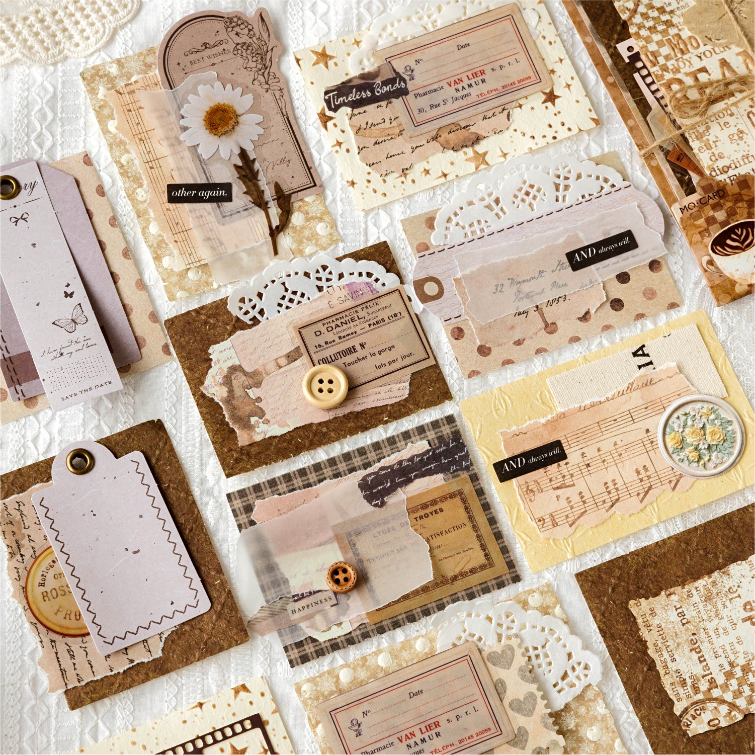 Floating Text Series Scrapbooking Paper and Sticker