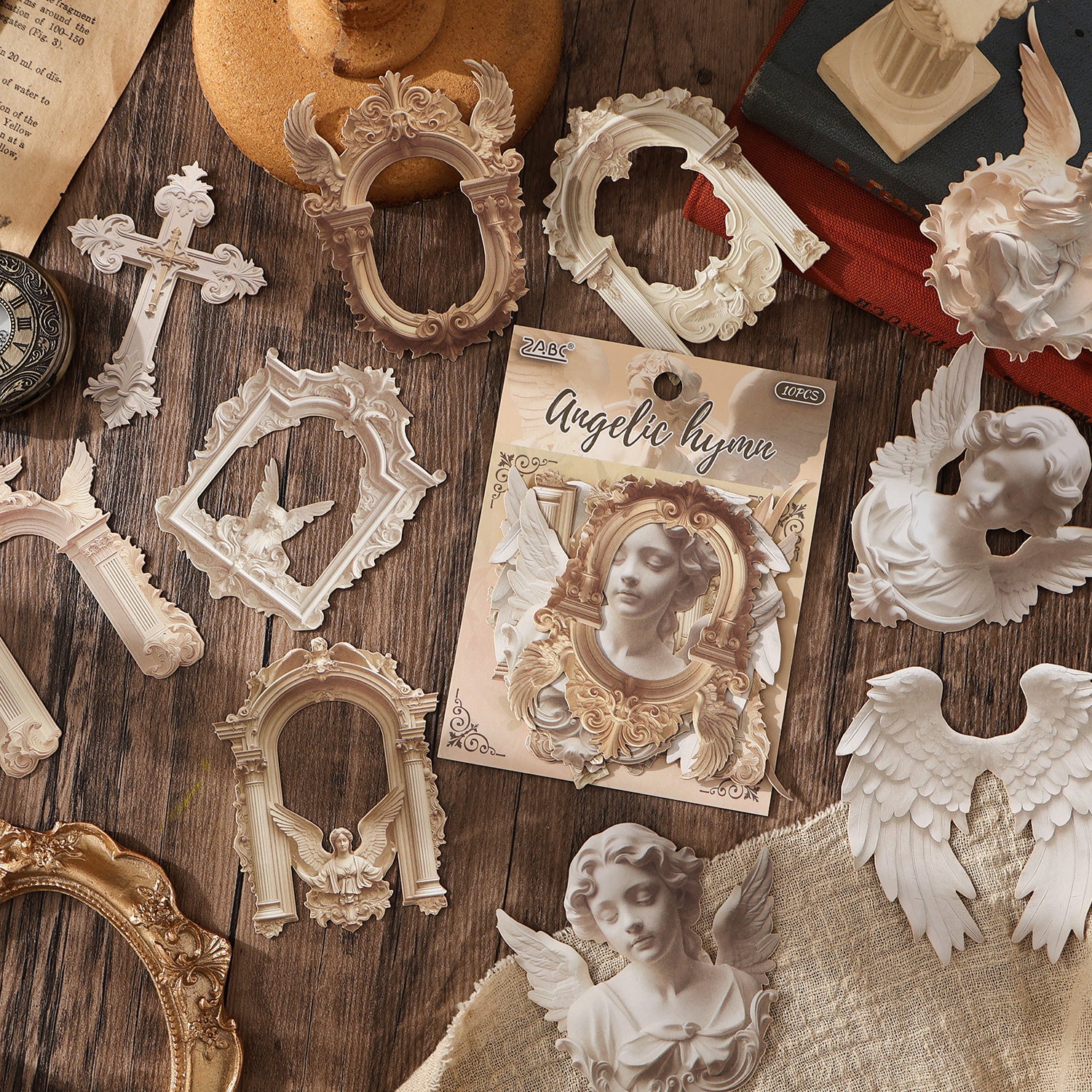 Opulent European Charm Frame Paper Sticker