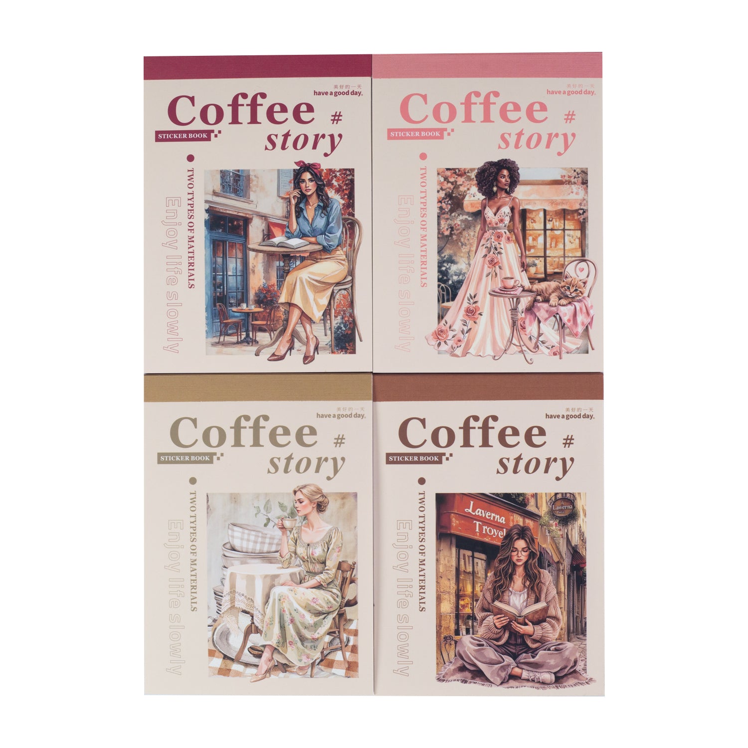 The Story of the Coffee Shop Sticker Book