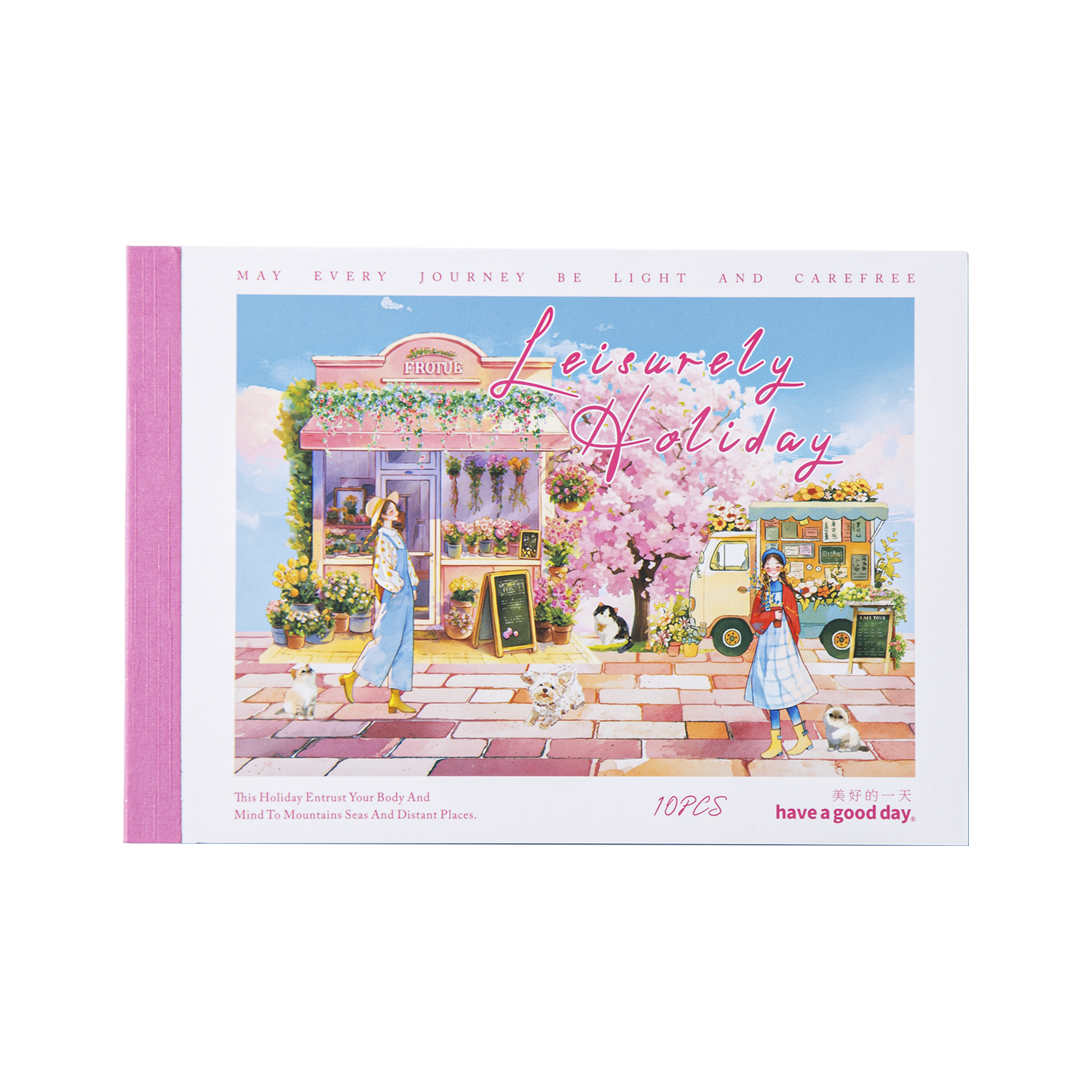 Leisurely Holidoy Landscaping Sticker Book