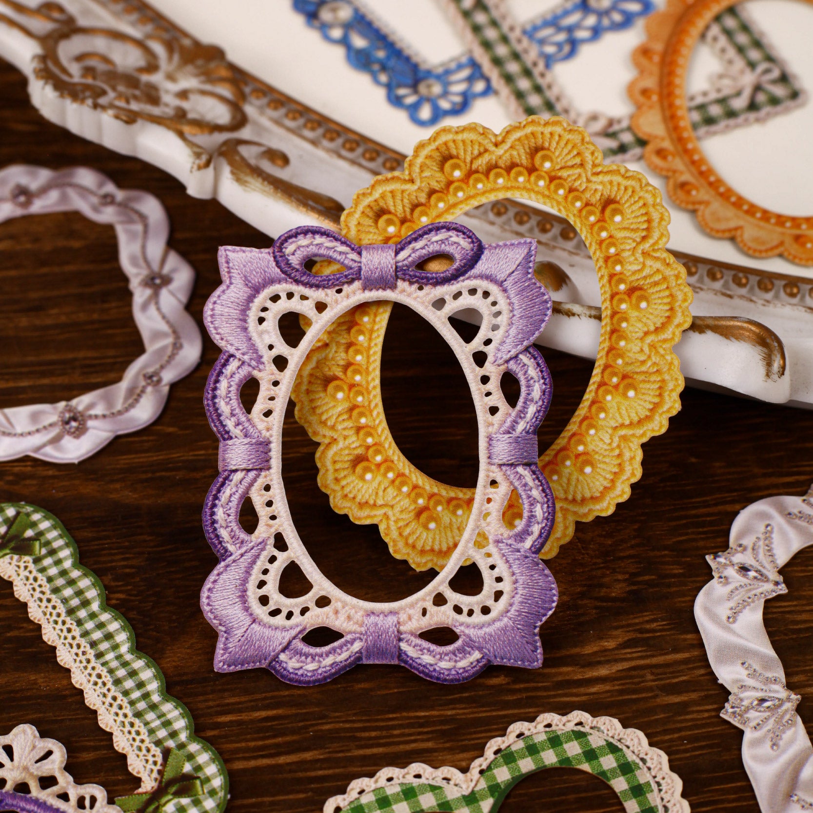 Starry Dream Lace Trim Stickers For Scrapbooking and Journaling | MOOBOOM