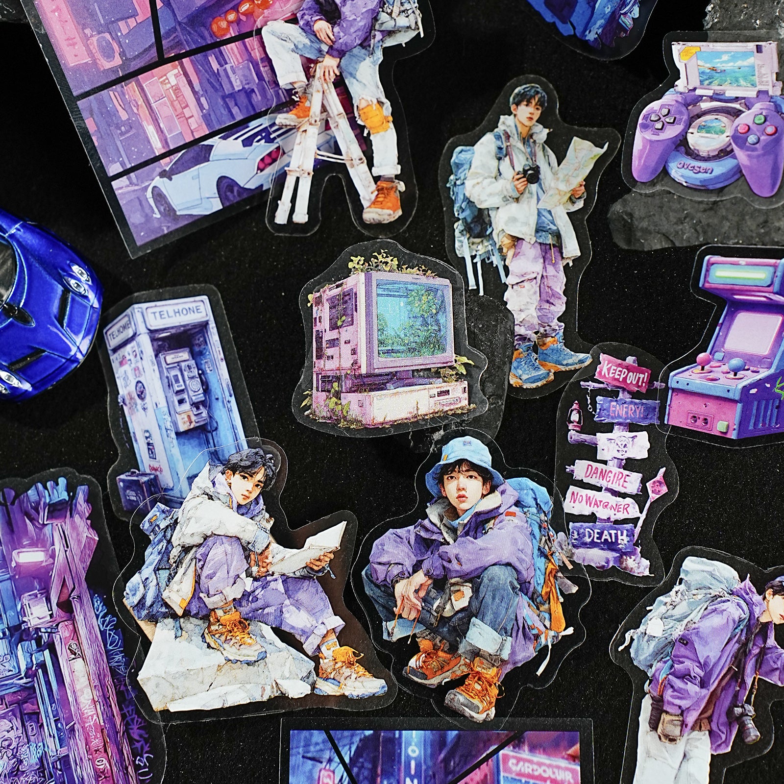 Adventure Journey Boy Character Sticker