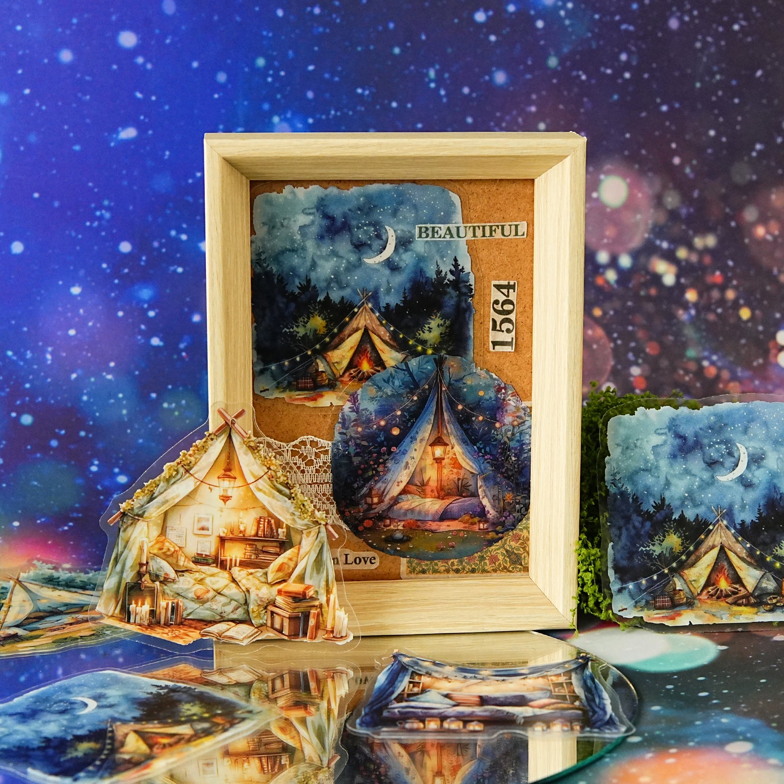 Night Lights Landscaping Sticker