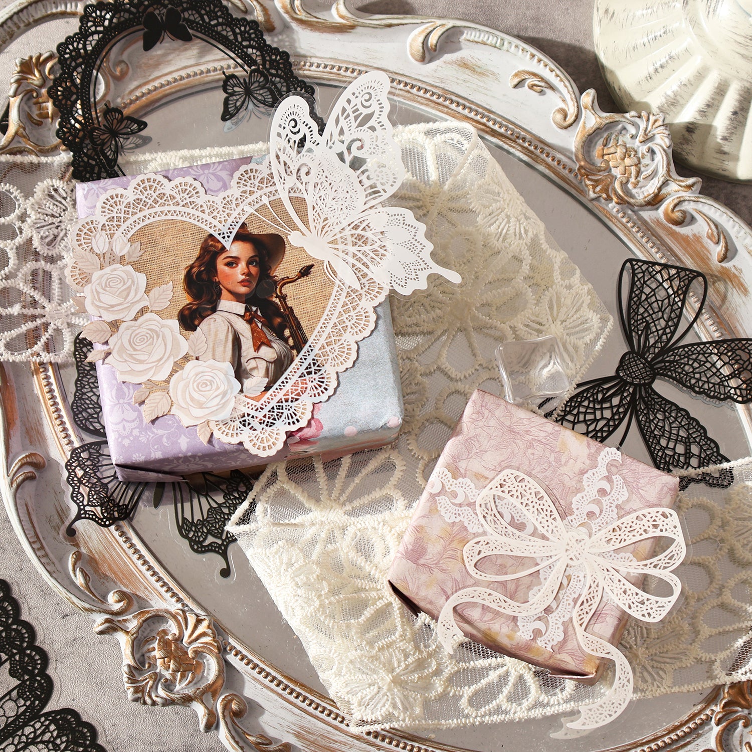 Lace Dream series PET Sticker
