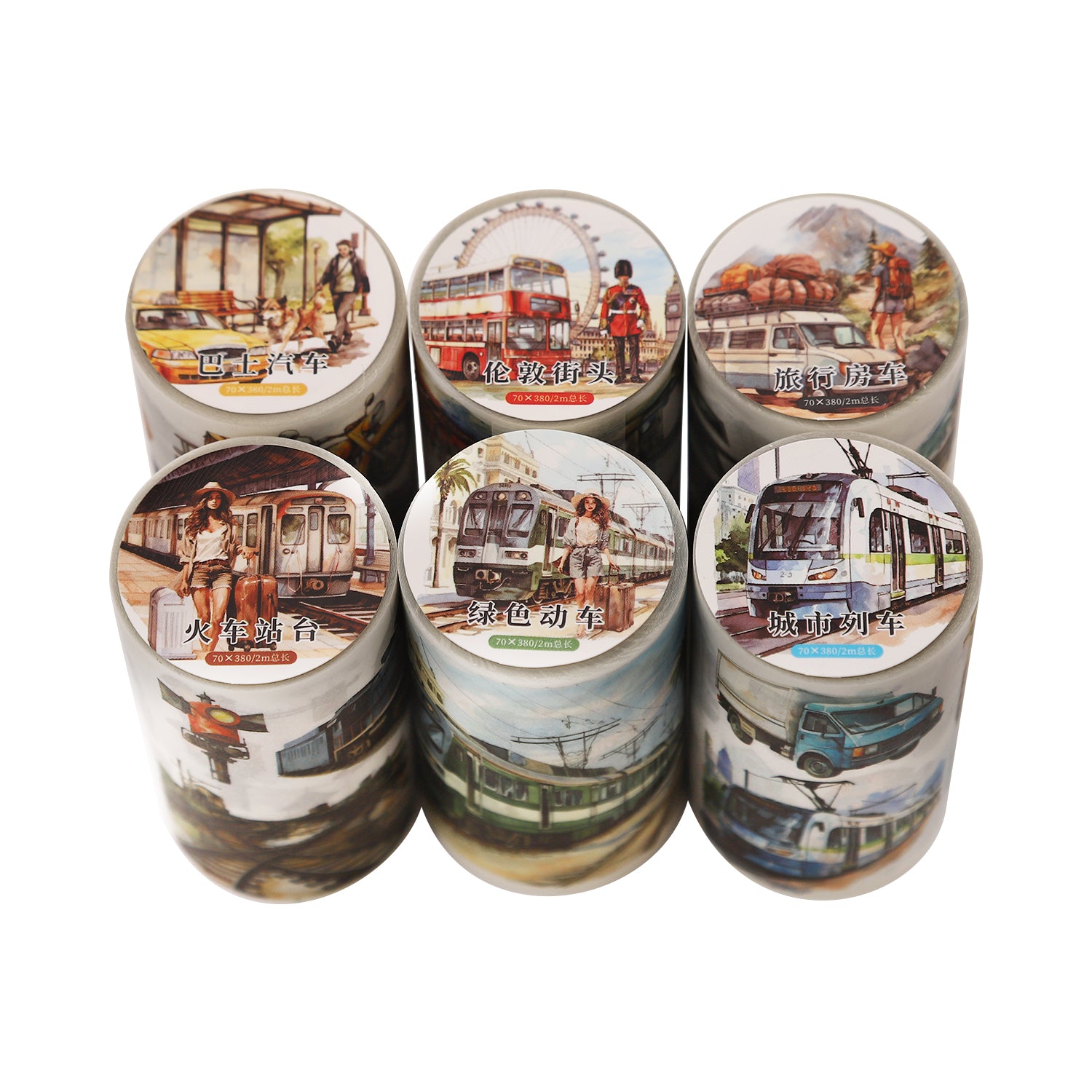 City Traffic and Busy Street Washi Tape