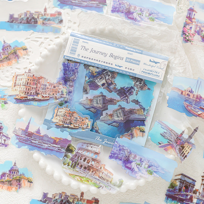 The beginning of the journey PET Sticker