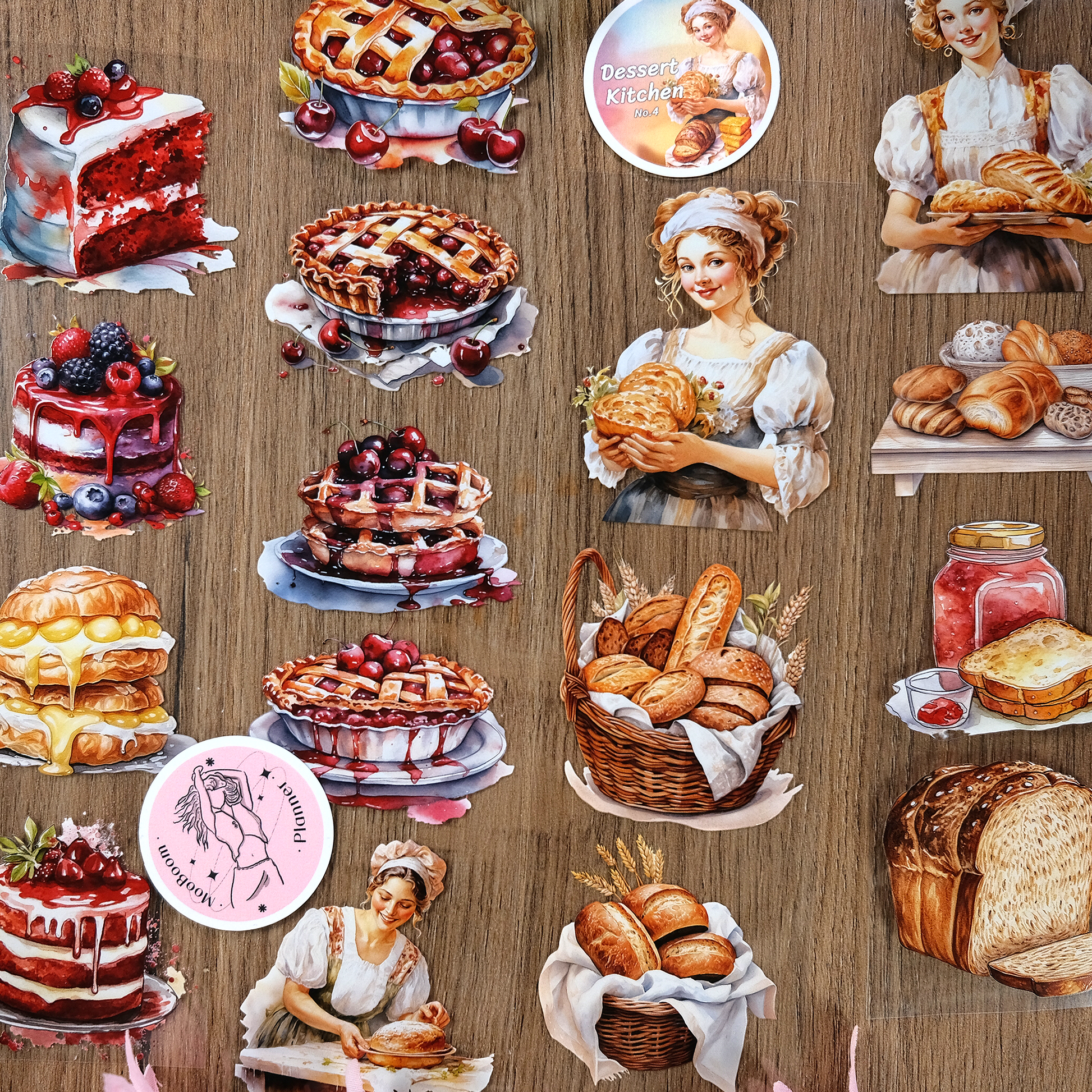 Dessert Kitchen Scrapbook Journal PET Tape  | MOOBOOM Design