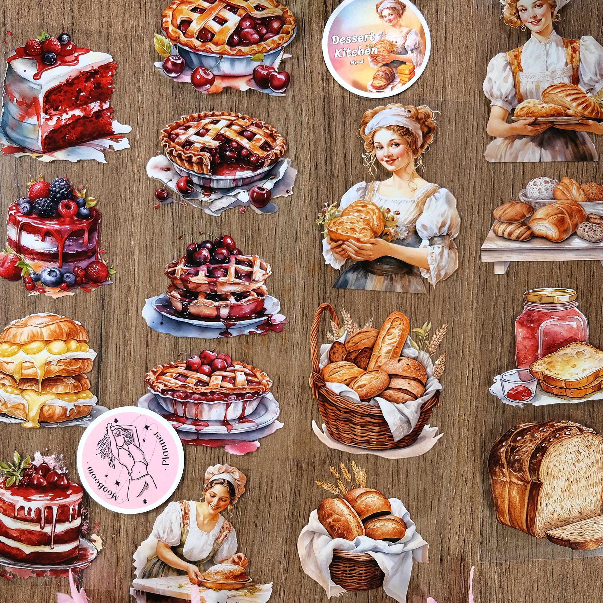 Dessert Kitchen Scrapbook Journal PET Tape  | MOOBOOM Design