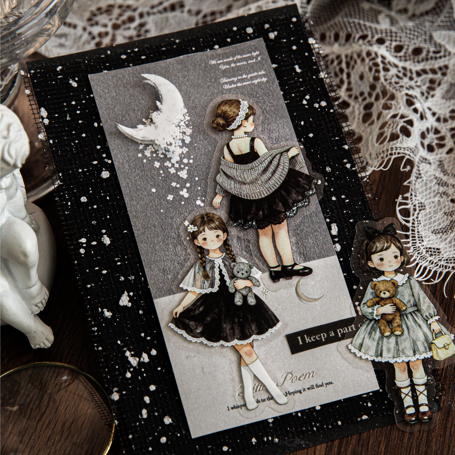 Star-Sleep Fairy Tale Girl Character Stickers